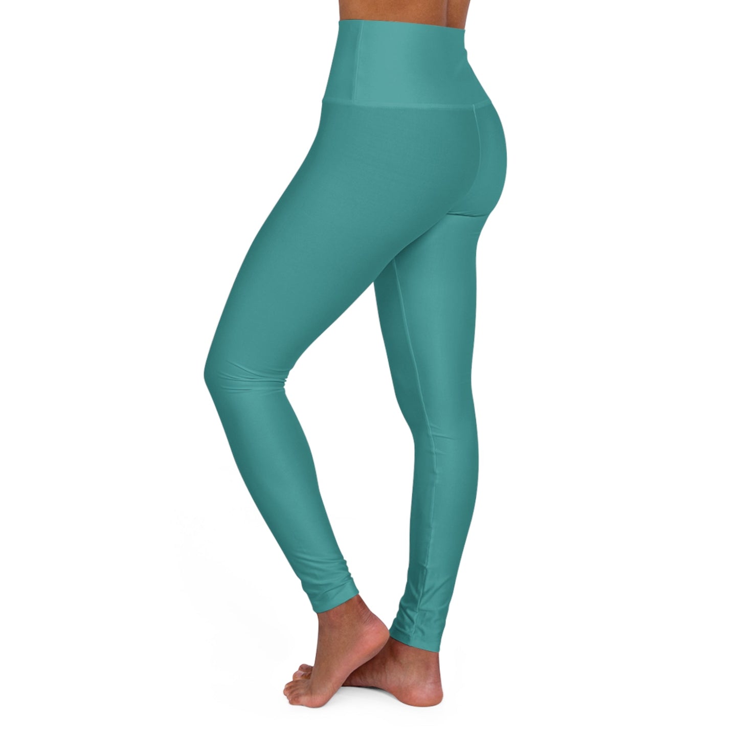 Women’s High-Waist Fitness Leggings – Teal Green