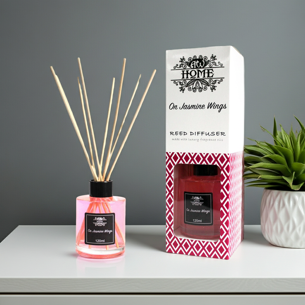 120ml Reed Diffuser – On Jasmine Wings
