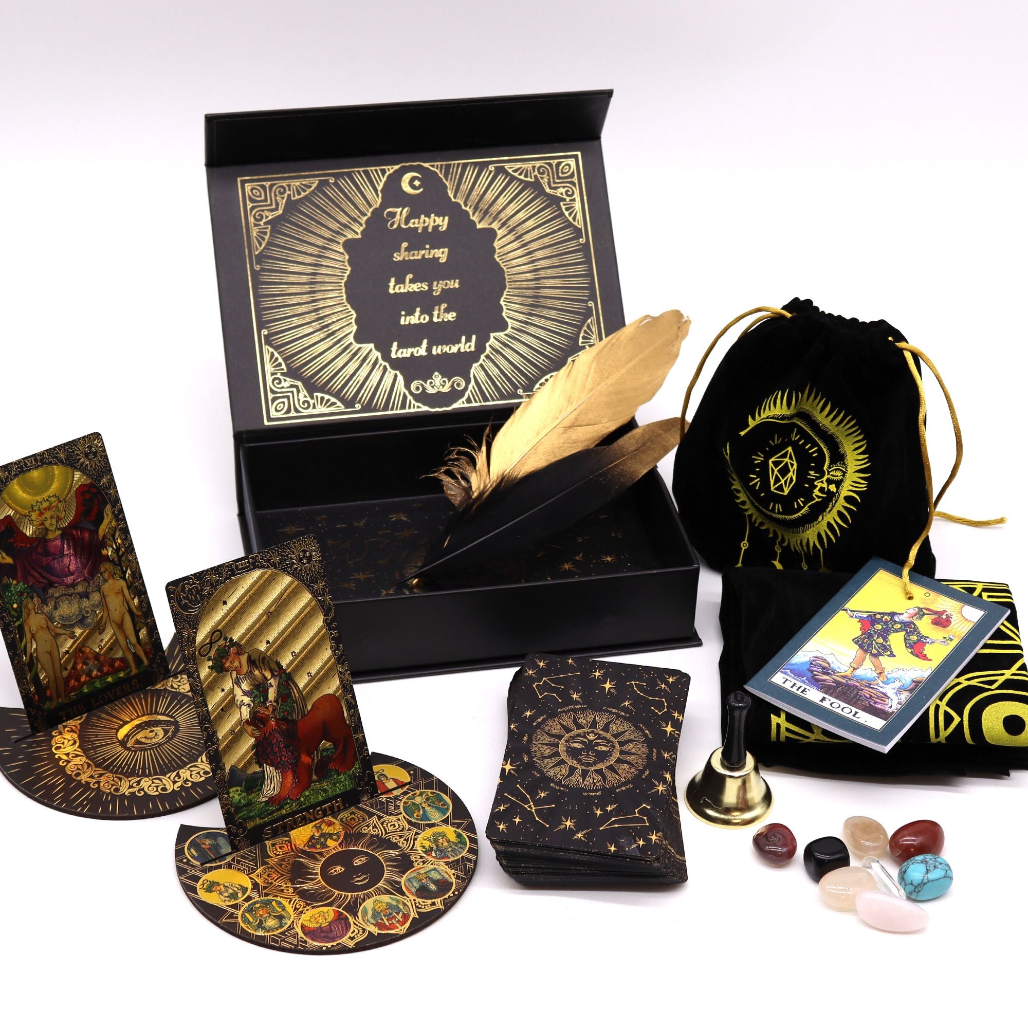 Let the Magic Begin – Gold Foil Tarot Gift Set