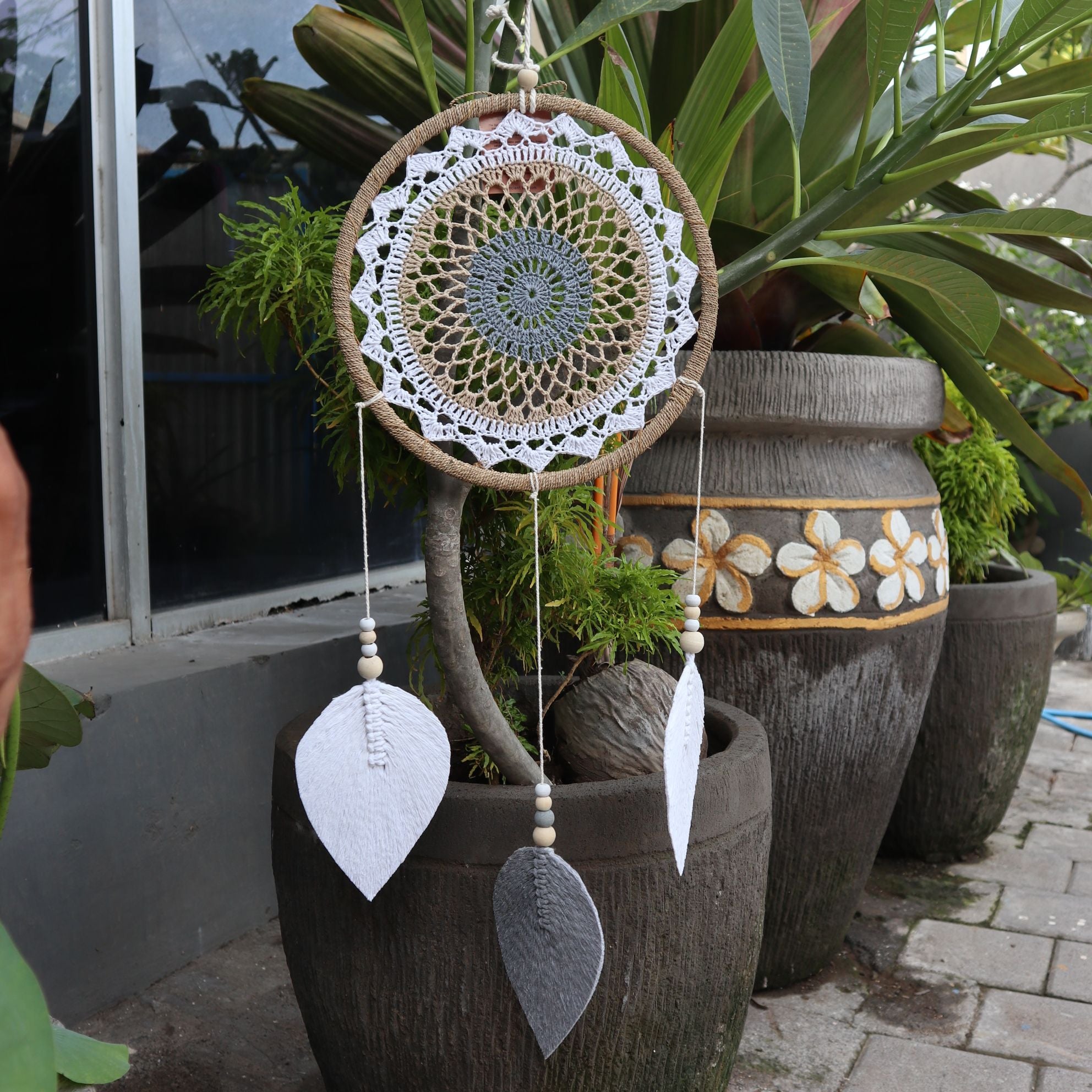 Natural Dream Catcher – Large | Brown Elemental Spirits