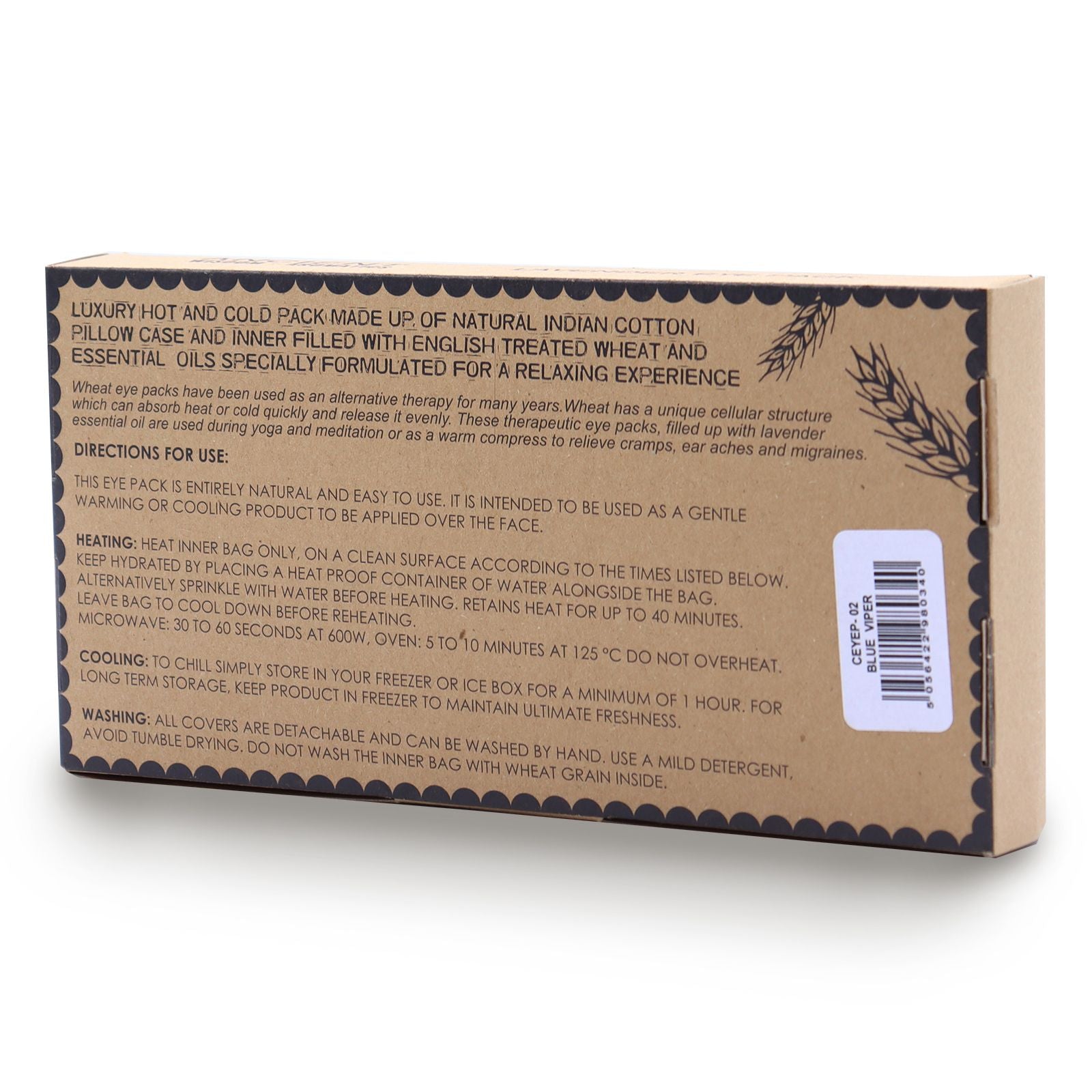 Lavender Eye Pillow – Natural Cotton | Blue Viper
