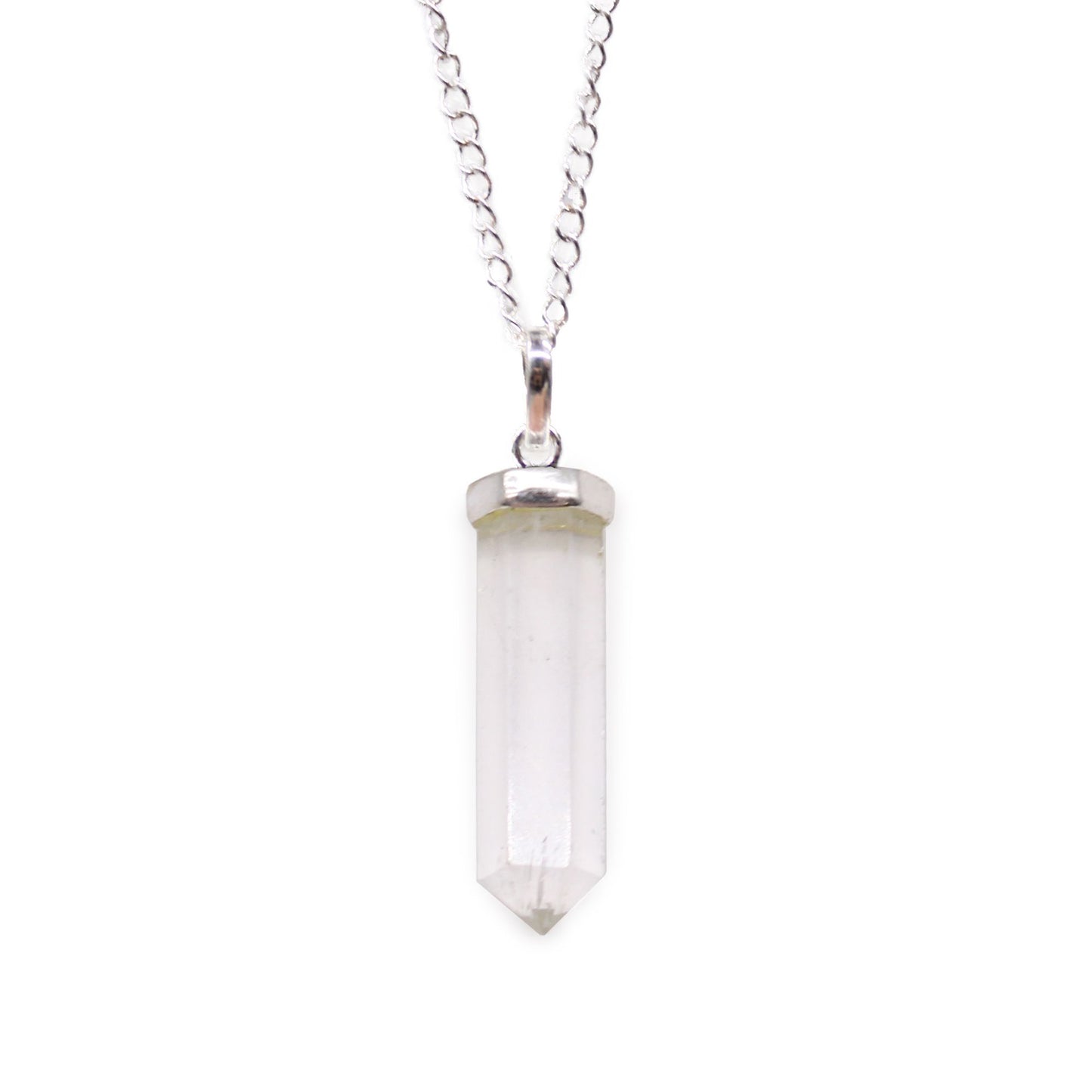 Rock Quartz Point Pendant – Handcrafted Gemstone