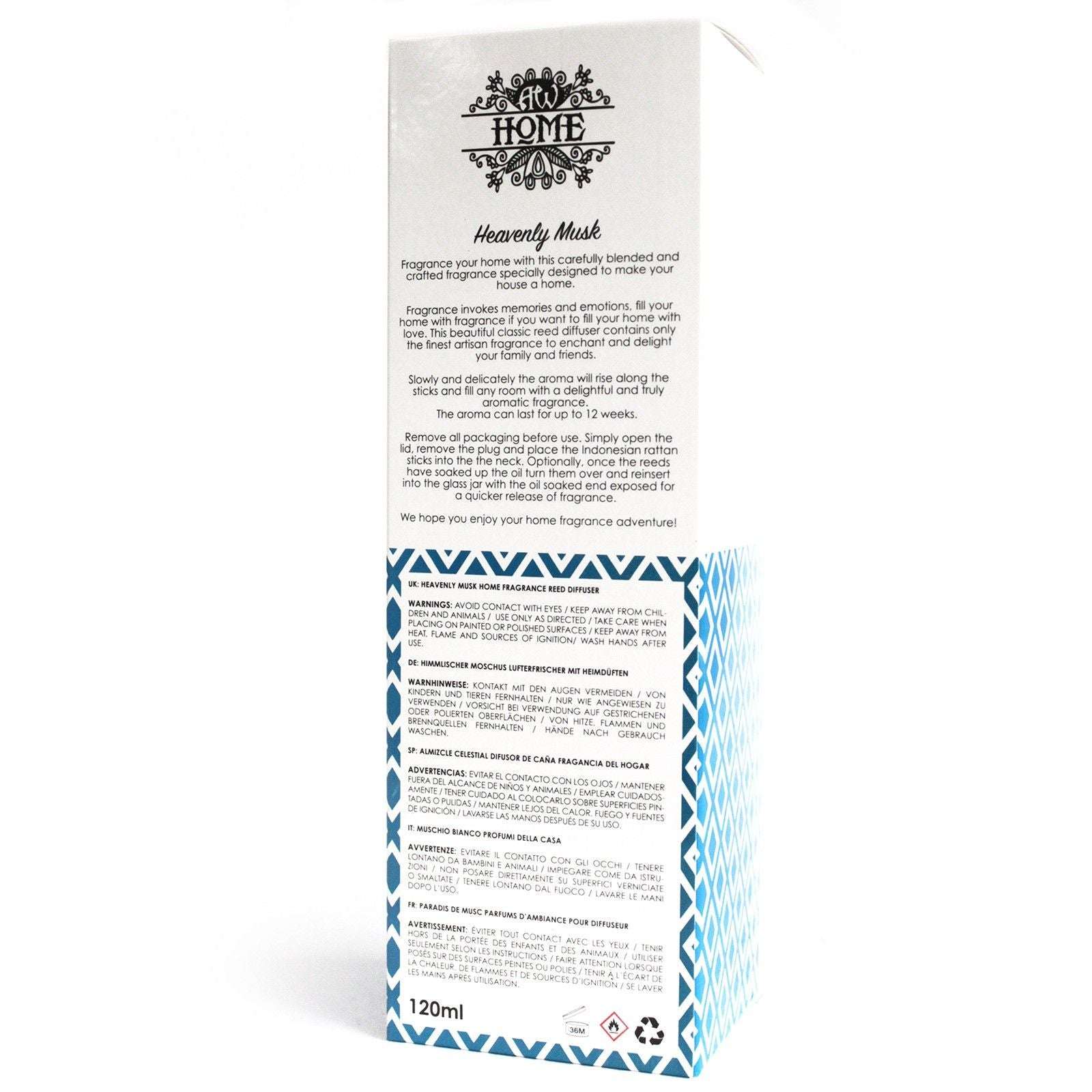 120ml Reed Diffuser - Heavenly Musk