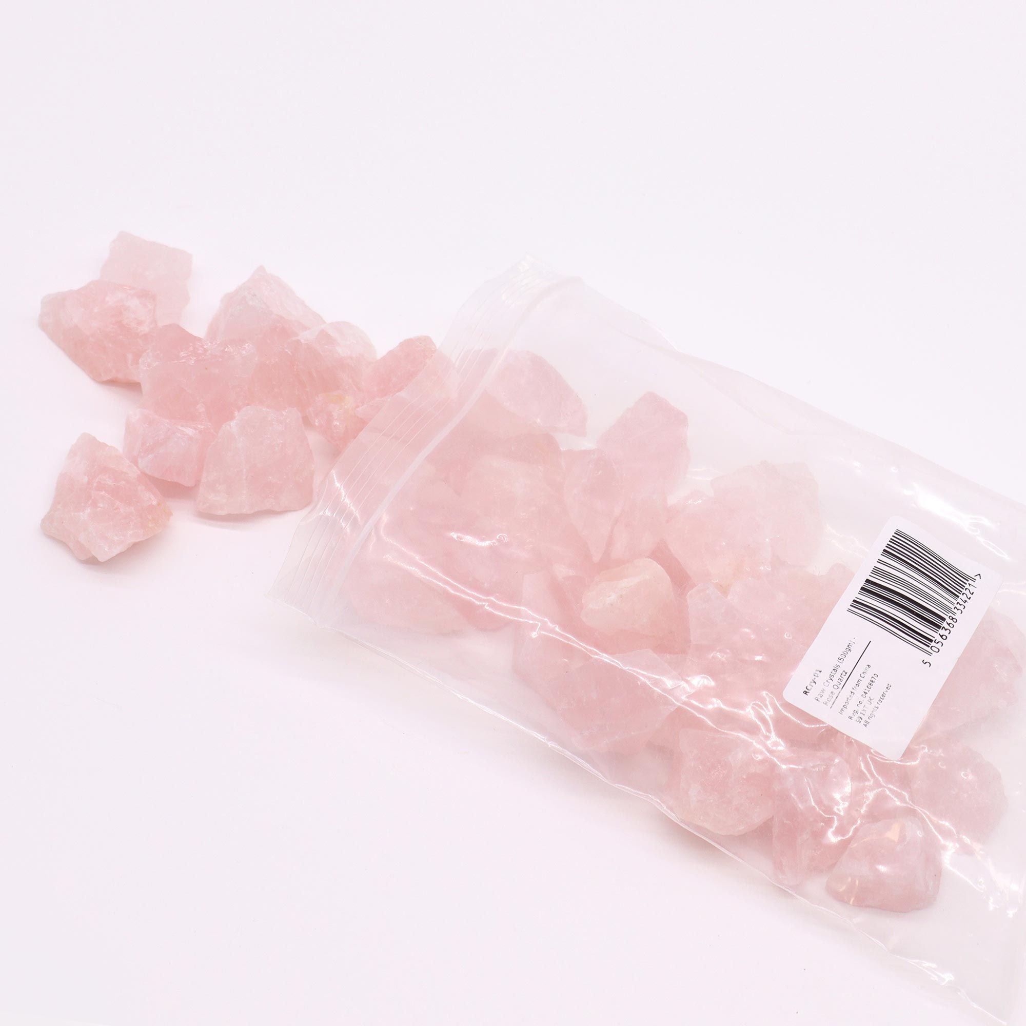 Raw Rose Quartz Crystals – 500 g