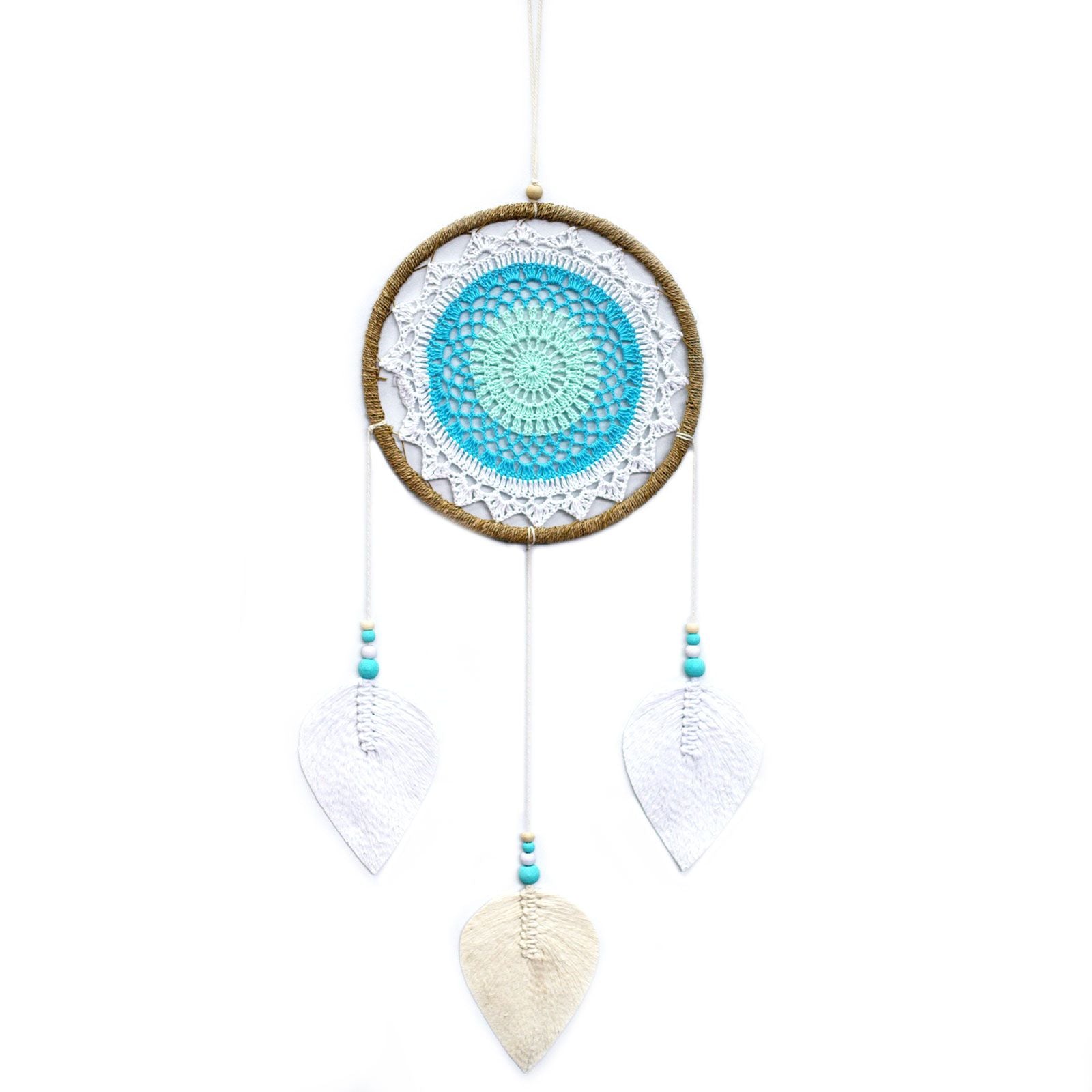 Natural Dream Catcher – Large | Turquoise Elemental Spirits