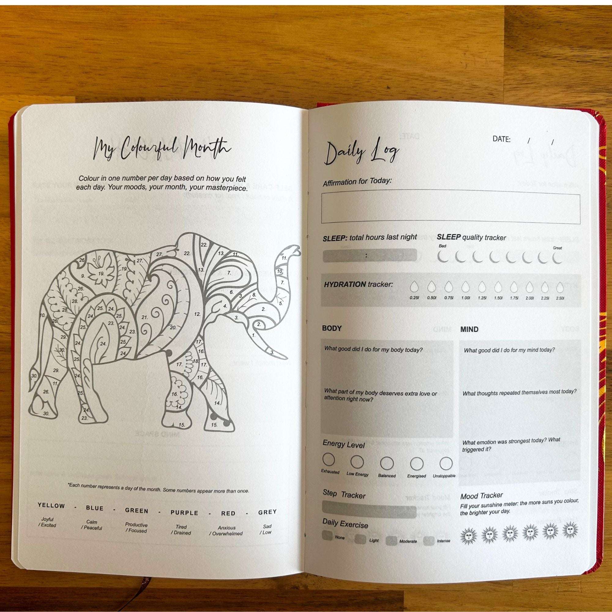 White Wellness Journal - 120 pages