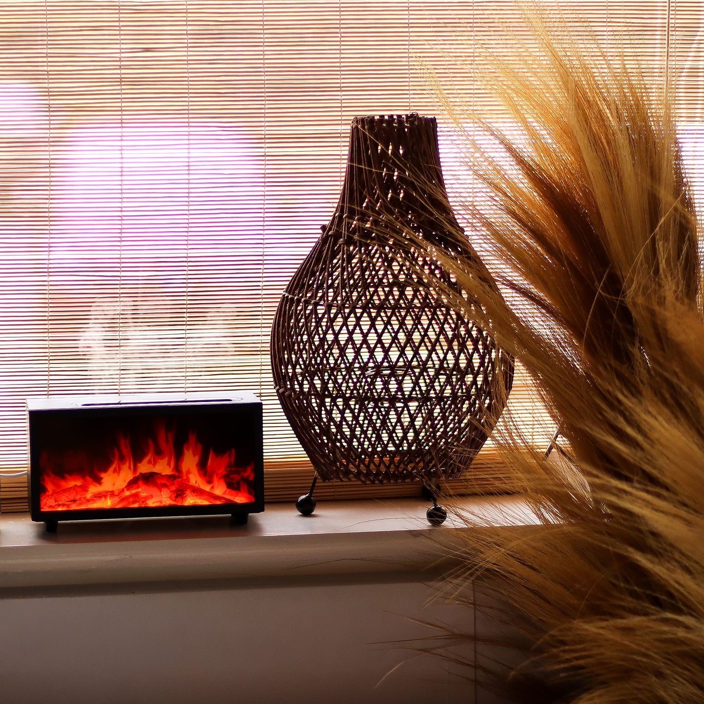 Flame Effect Aroma Diffuser with Birdsound