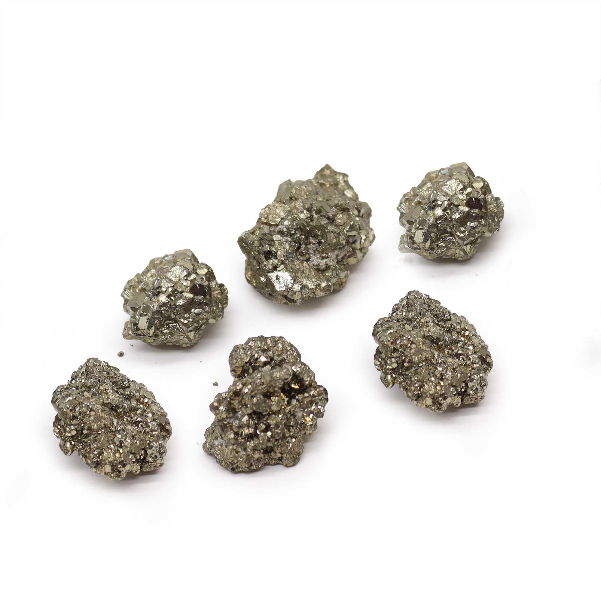 Peruvian Pyrite Stones – Approx. 6 Pieces