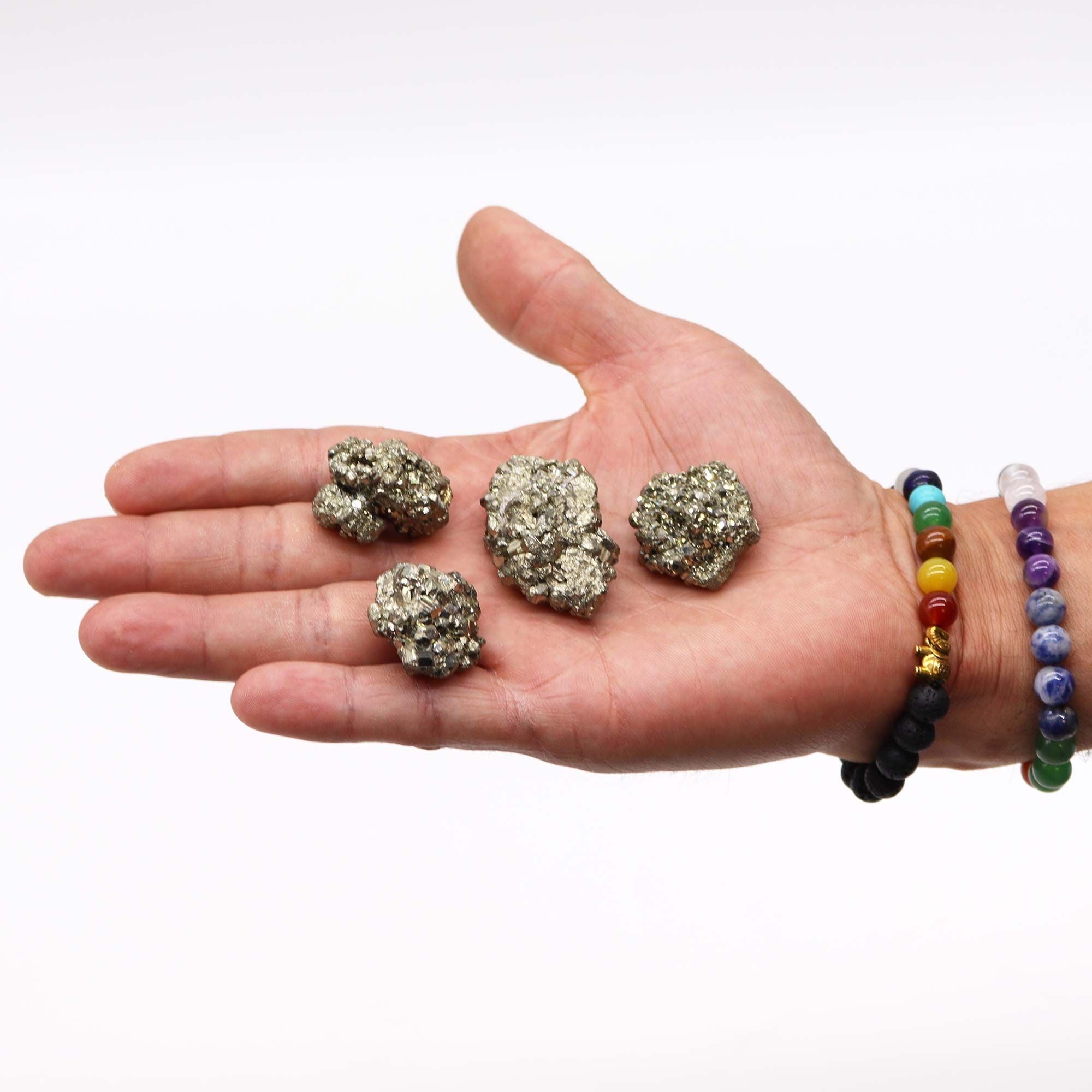 Peruvian Pyrite Stones – Approx. 6 Pieces