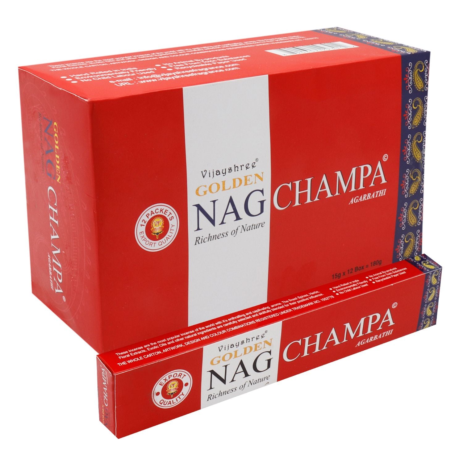 Golden Nag Champa Incense – 15g