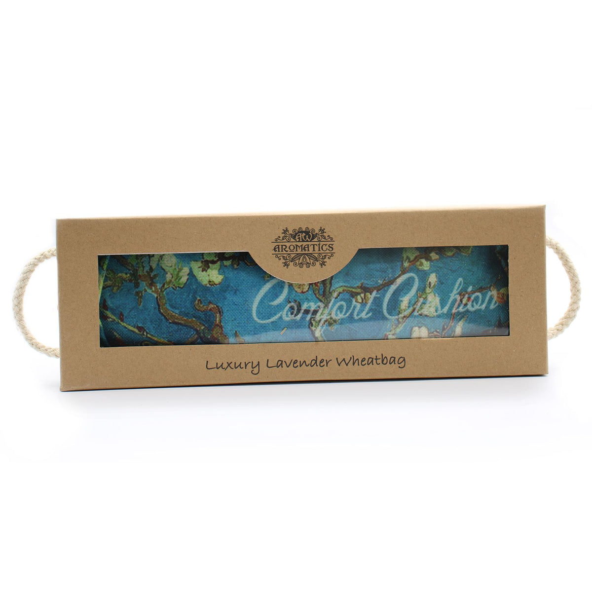 Blossom lavender wheat bag filled with natural wheat in gift box