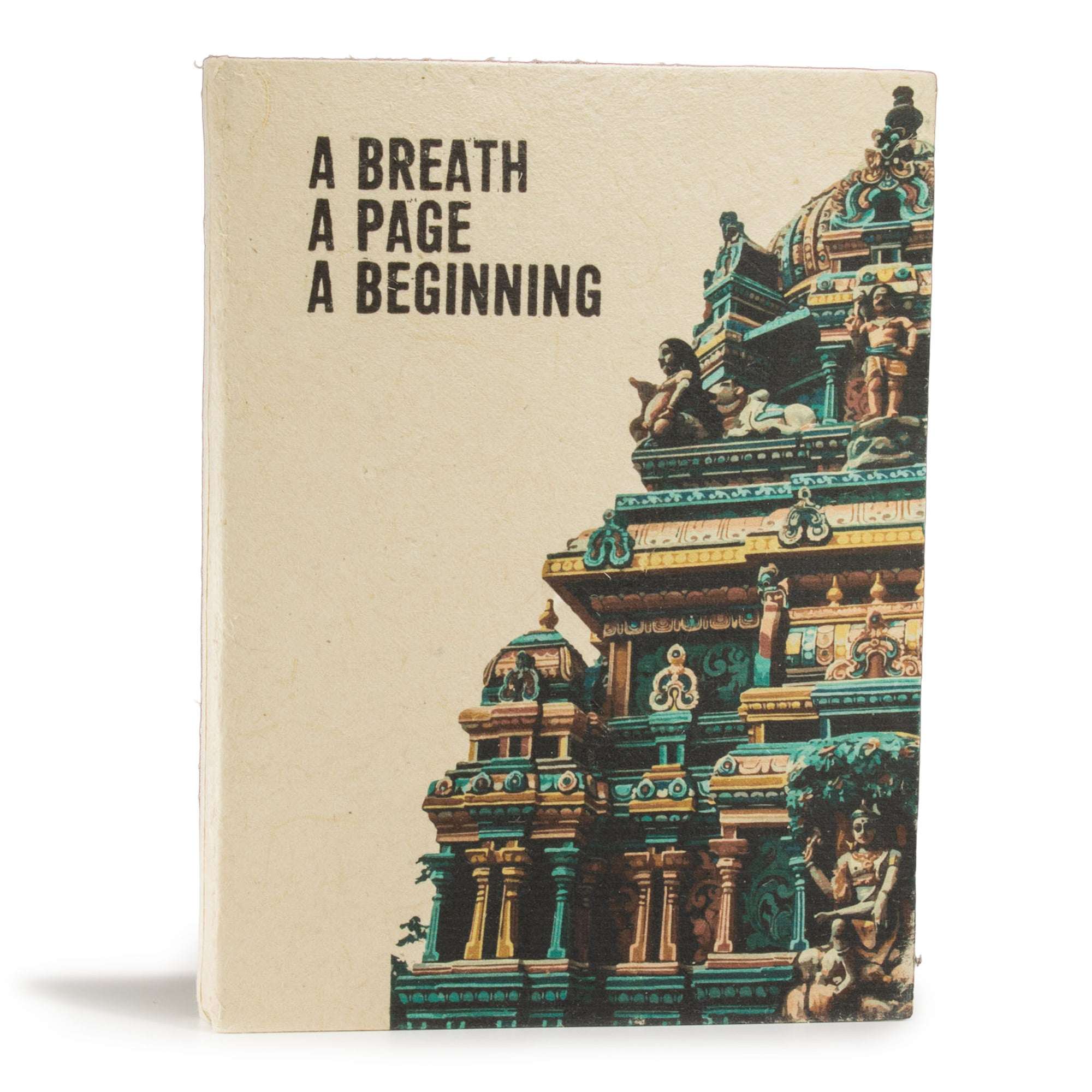 Large handmade Lokta paper notebook A Breath with mandala cover