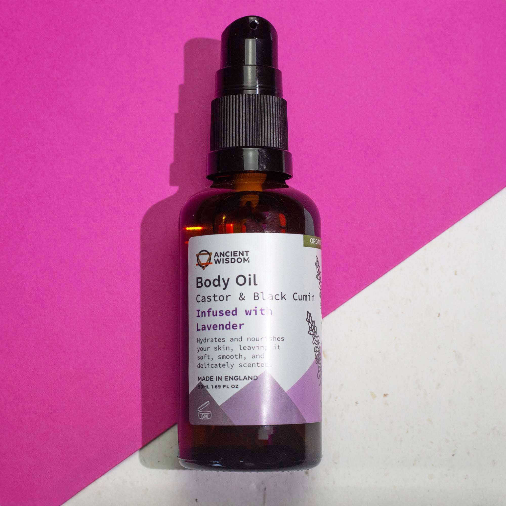 Organic body oil 50ml - Lavender