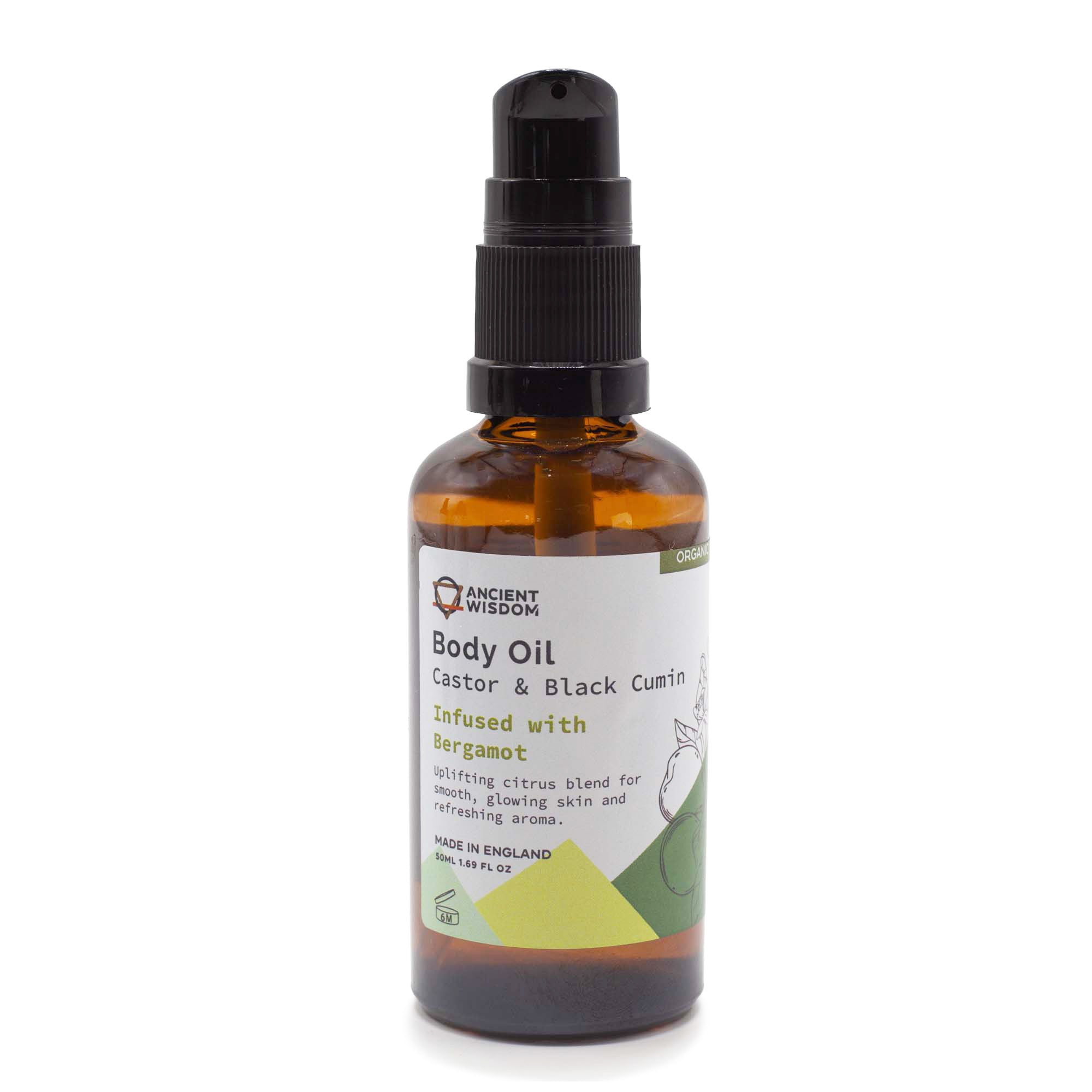 Organic body oil 50ml - Bergamot