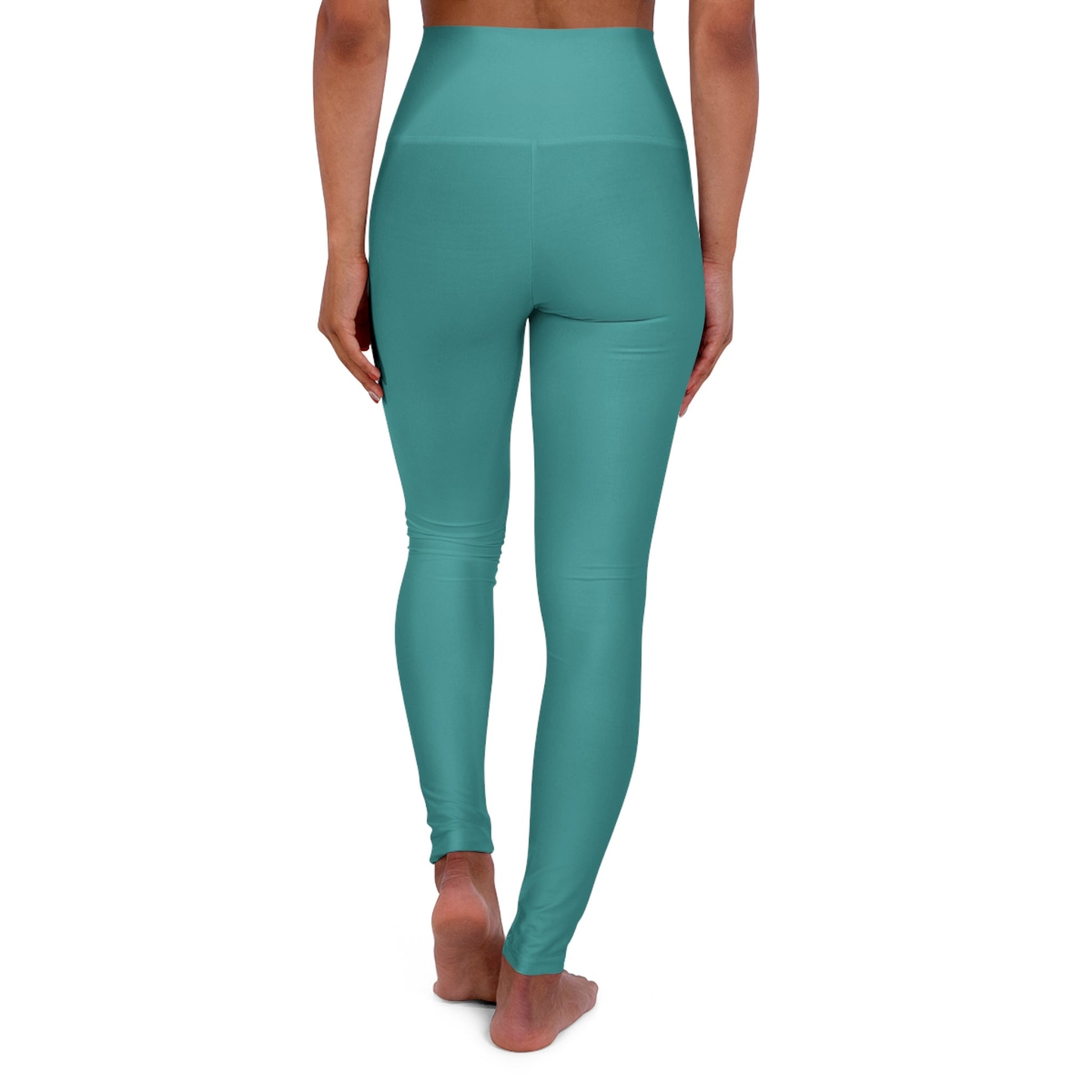 Women’s High-Waist Fitness Leggings – Teal Green