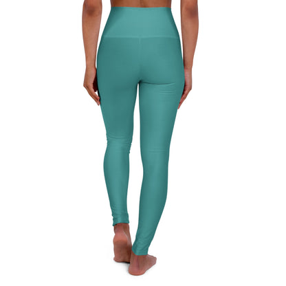 Women’s High-Waist Fitness Leggings – Teal Green