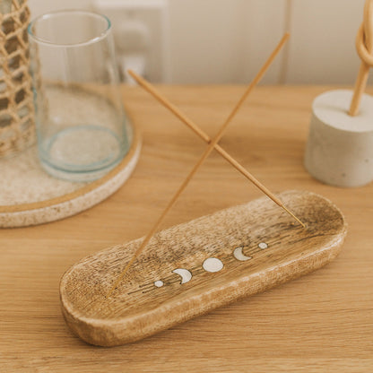 Indukala Moon Phase Double Incense Holder