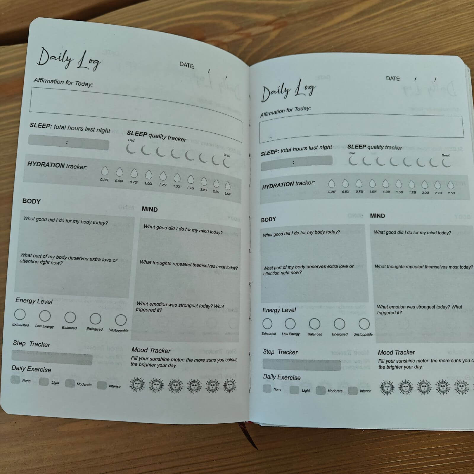 White Wellness Journal - 120 pages