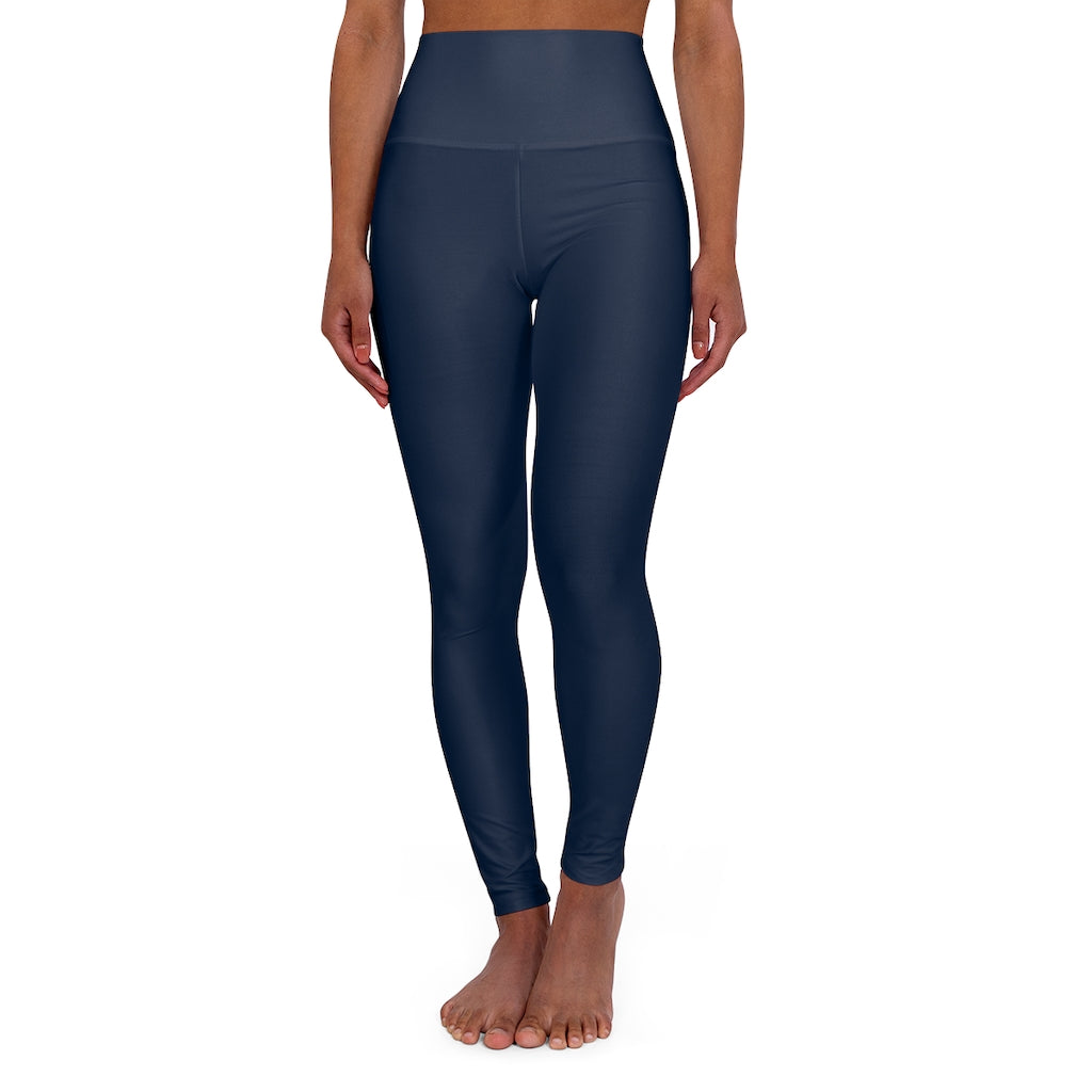 Women’s High Waist Fitness Leggings – Navy Blue
