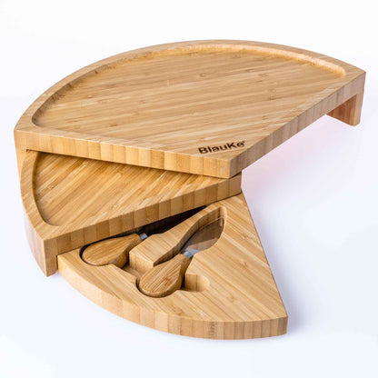 Bamboo Cheese Board & Knife Set