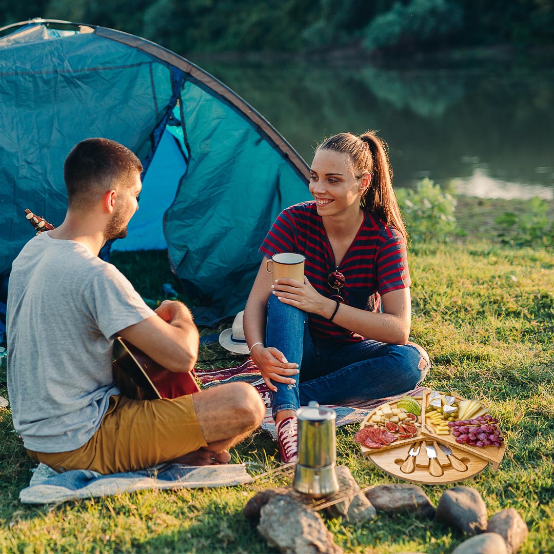 Bamboo Cheese Board & Knife Set