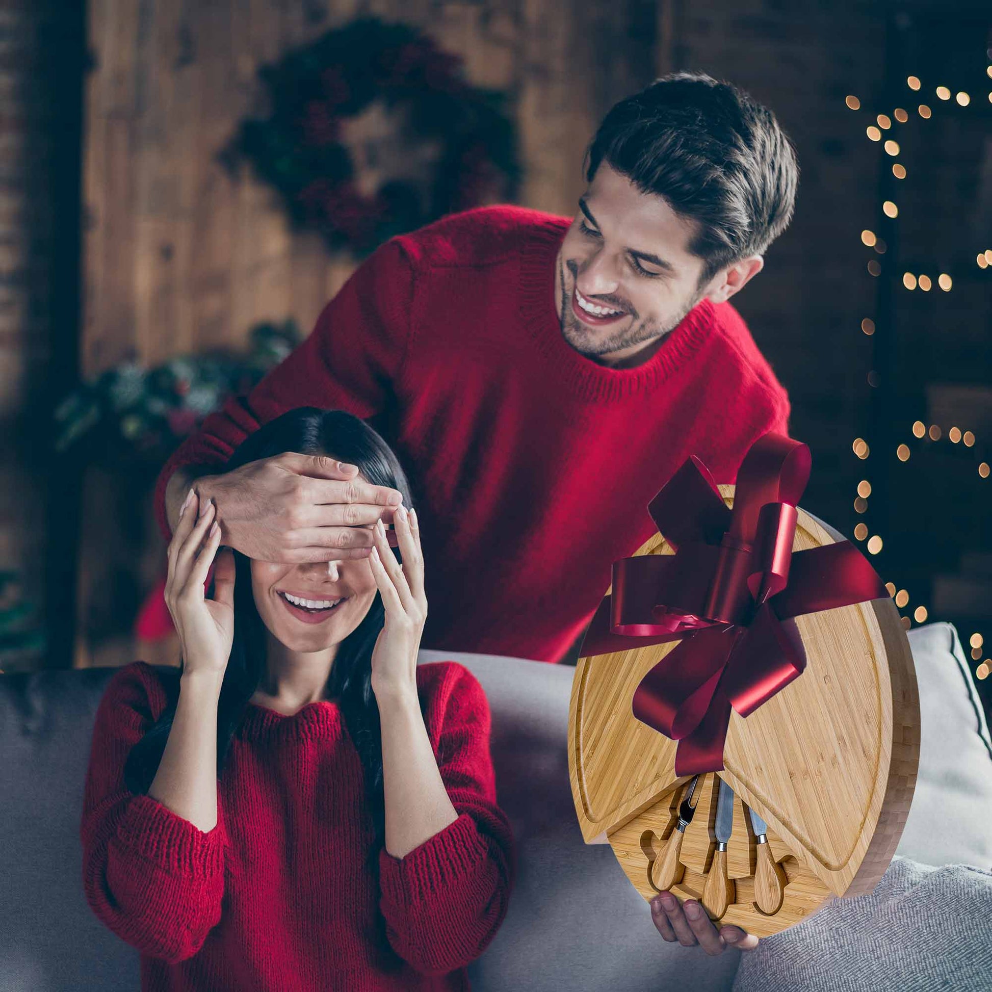 Bamboo Cheese Board & Knife Set