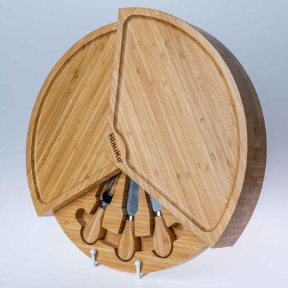 Bamboo Cheese Board & Knife Set