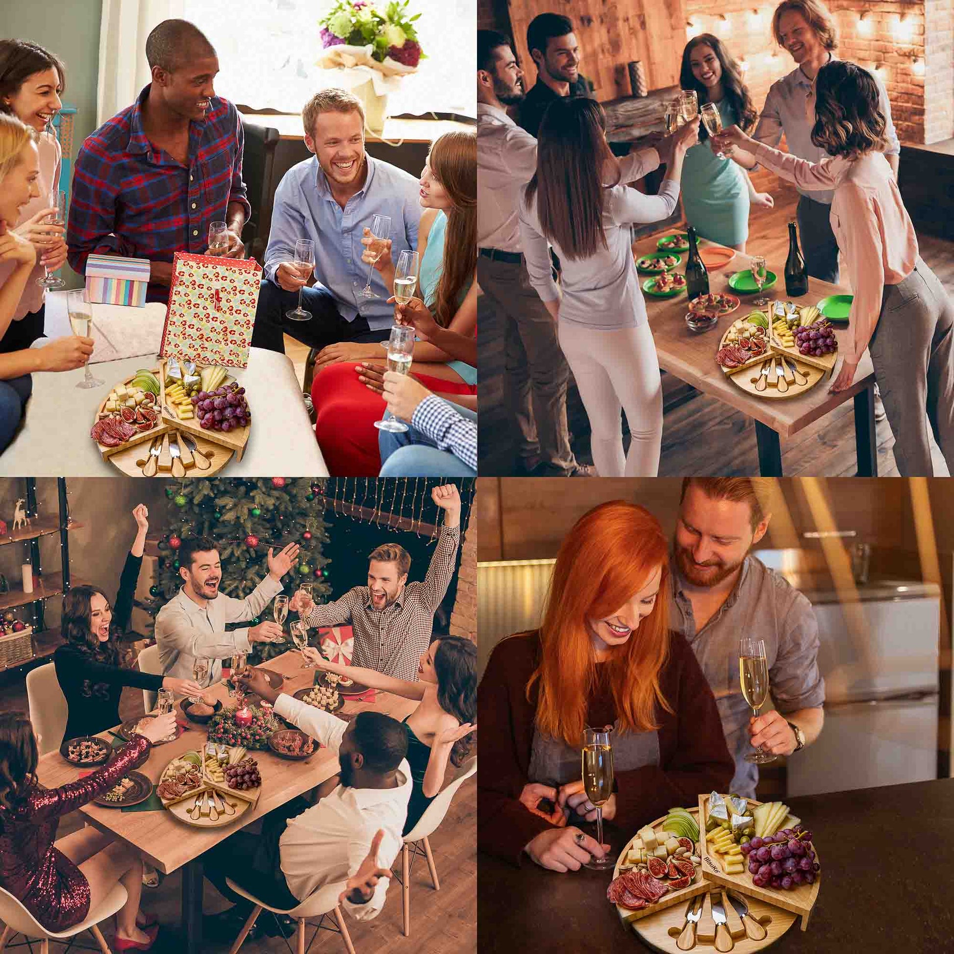 Bamboo Cheese Board & Knife Set