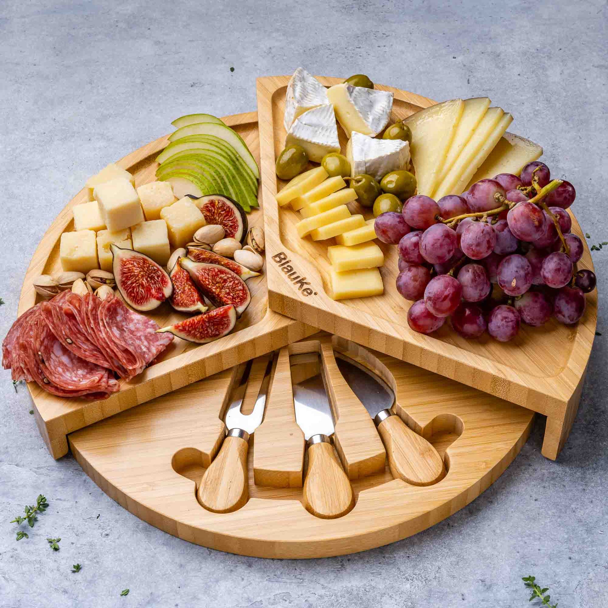 Bamboo Cheese Board & Knife Set