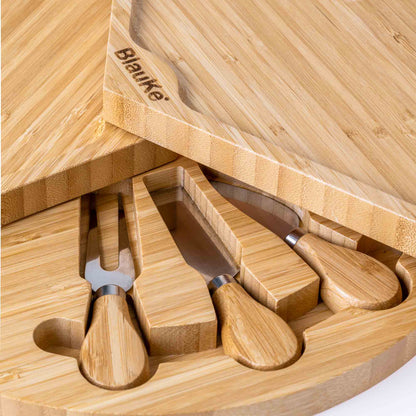 Bamboo Cheese Board & Knife Set