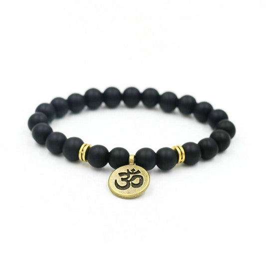 Yoga Bracelet with Lotus & Om Charms