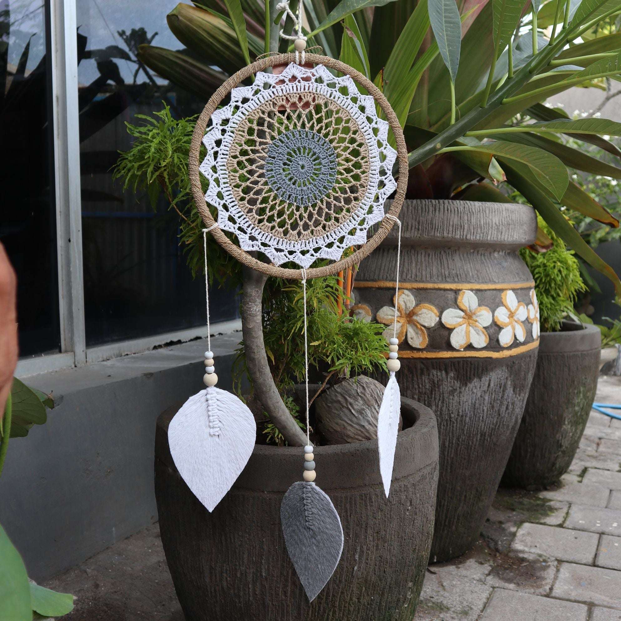 Natural Dream Catcher – Large | Brown Elemental Spirits