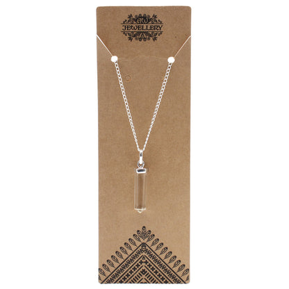 Rock Quartz Point Pendant – Handcrafted Gemstone