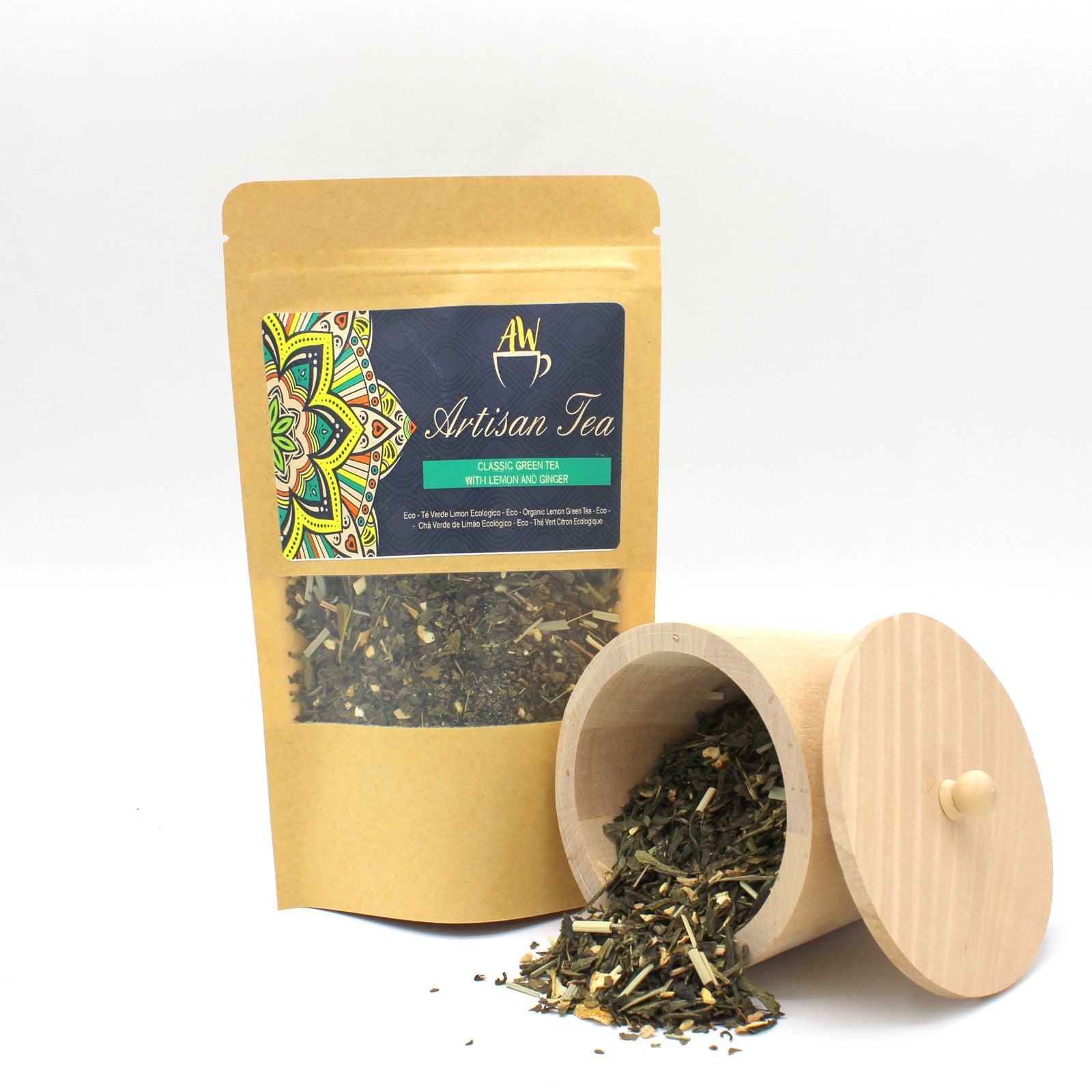 BIO Classic Green Tea with Lemon & Ginger – 50g