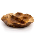 Handcrafted Teak Wood Serving Bowl – Three Sections