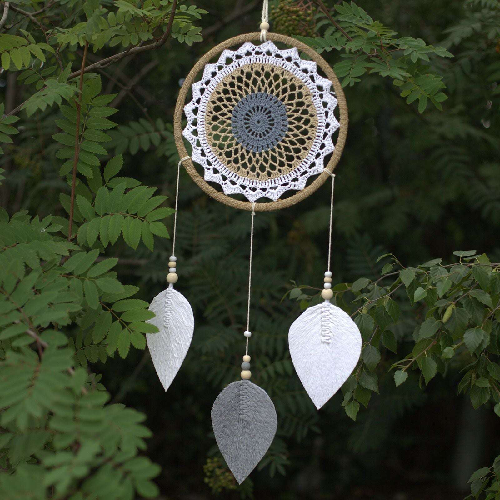 Natural Dream Catcher – Large | Brown Elemental Spirits