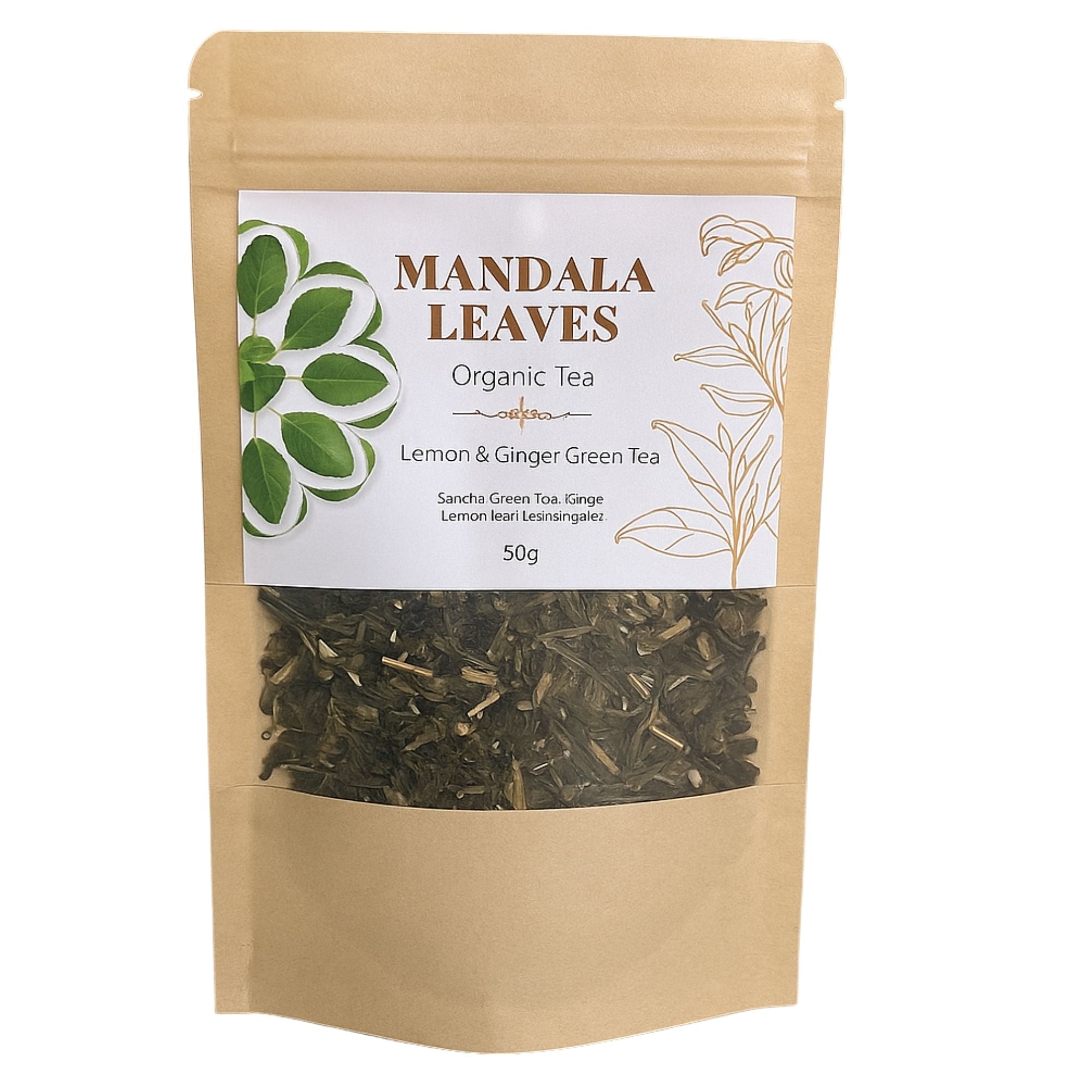BIO Classic Green Tea with Lemon & Ginger – 50g