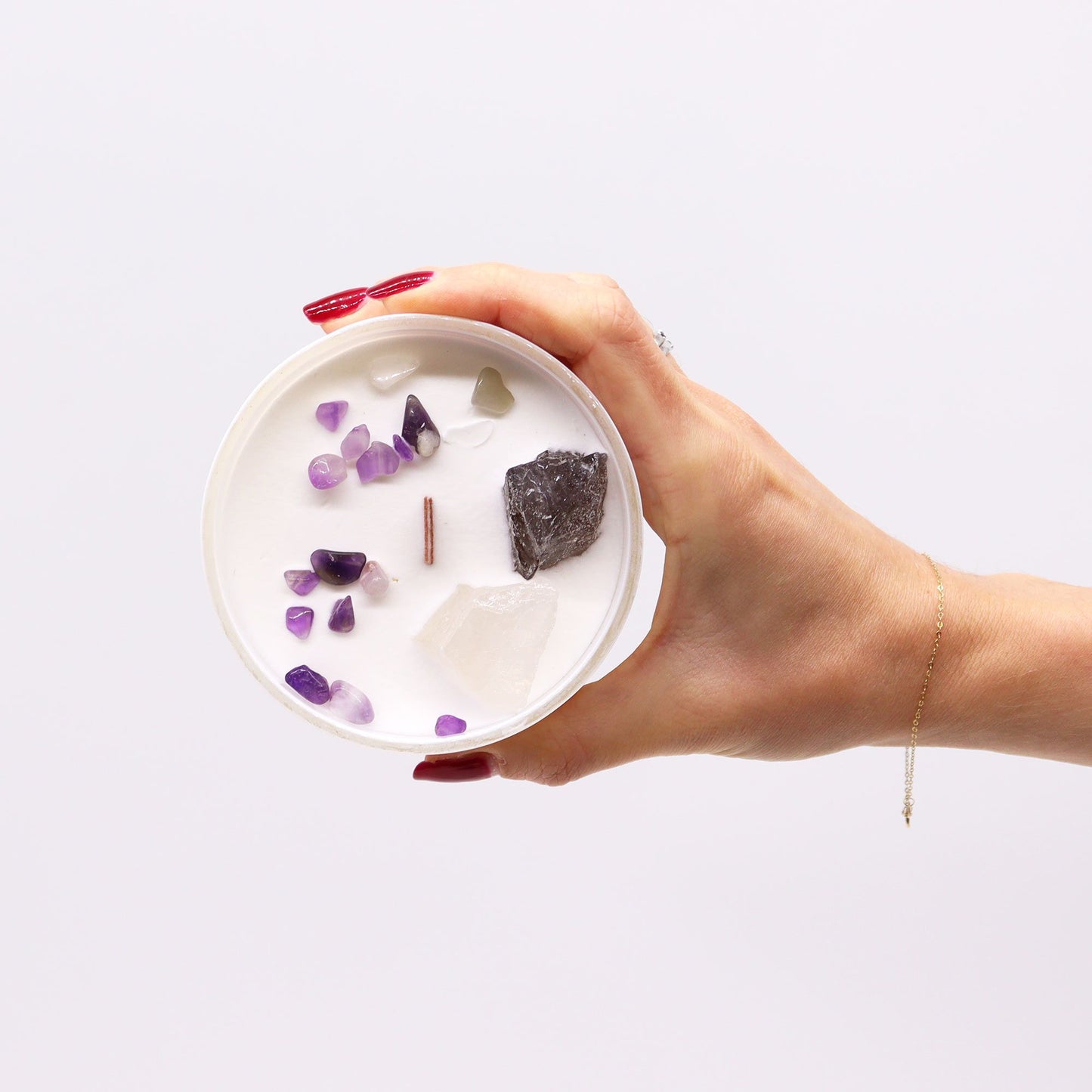 Chakra Crystal Candle – Crown Chakra