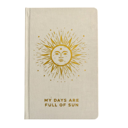 Ivory Gratitude Journal with Gold Lining - 120 pages