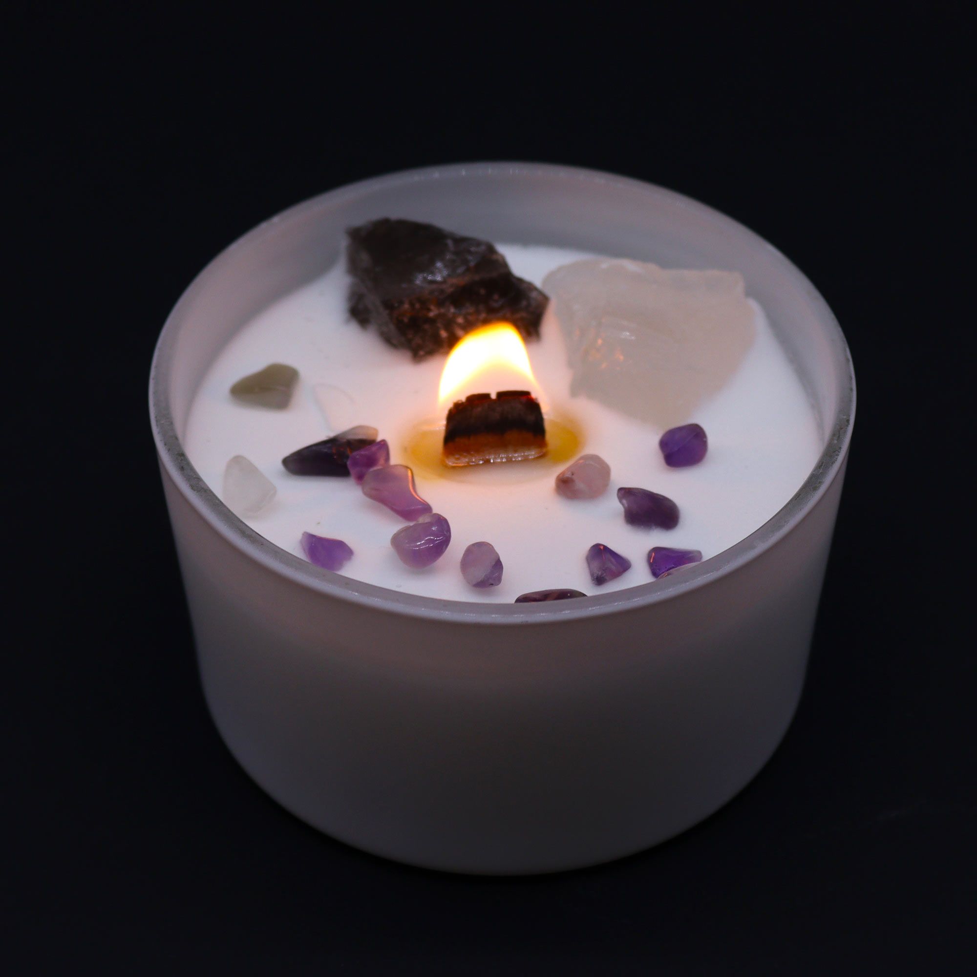 Chakra Crystal Candle – Crown Chakra