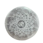 Seven Chakra Selenite Charging Plate Set