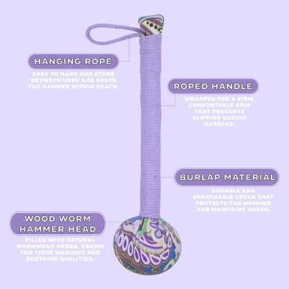 Lavender Wormwood Massage Hammer