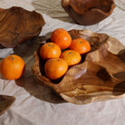 Handcrafted Teak Wood Serving Bowl – Three Sections