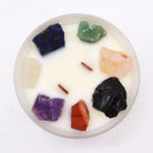 Large Seven Chakra Crystal Candle – Moon Beams