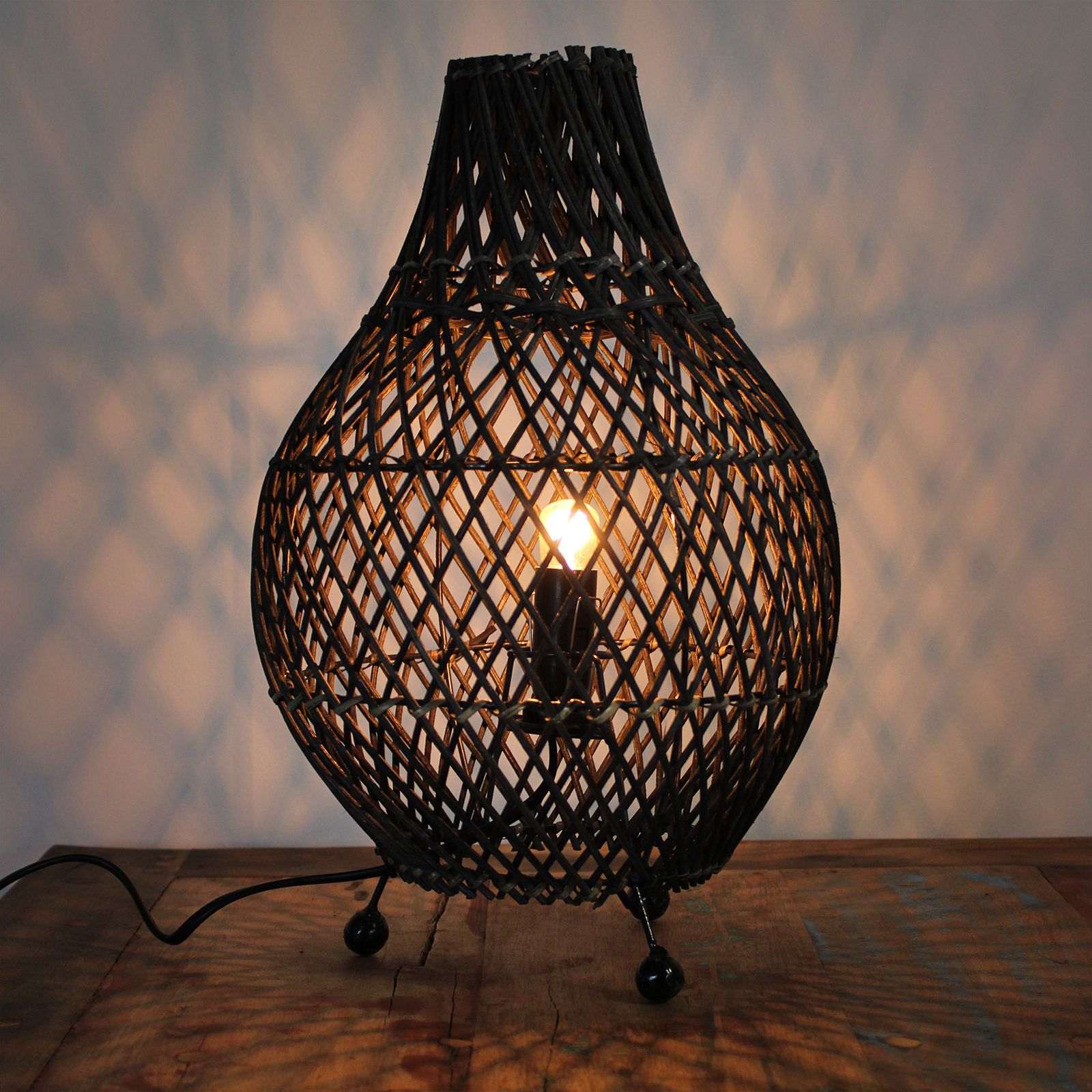 Natural Rattan Table Lamp