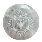 Seven Chakra Selenite Charging Plate Set