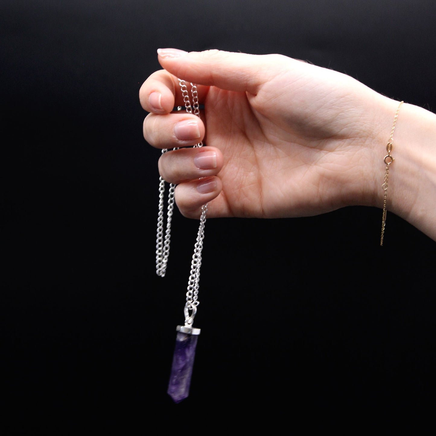 Amethyst Point Pendant – Handcrafted Gemstone