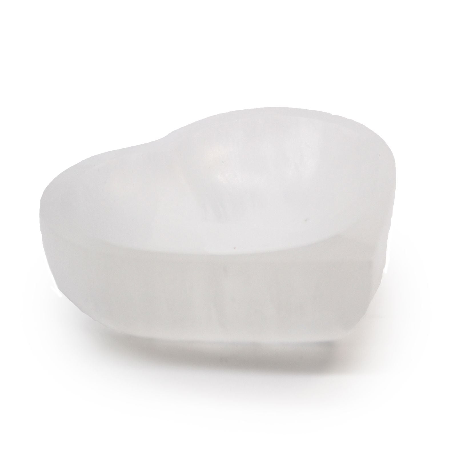 Selenite Heart Bowl – 10 cm