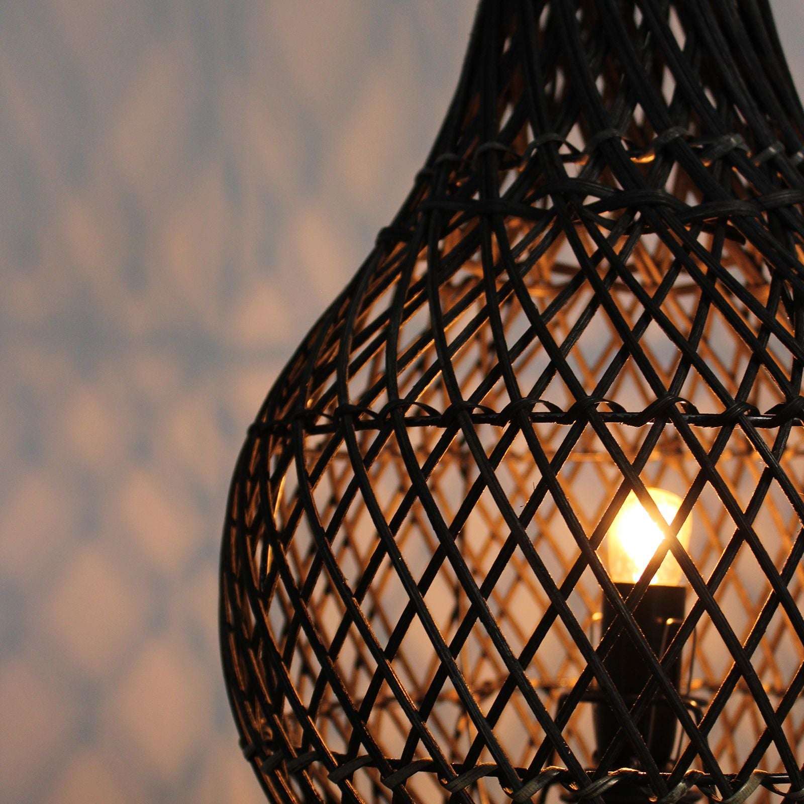 Natural Rattan Table Lamp