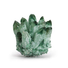 Decorative Green Ghost Quartz-Style Crystal Cluster – Approx. 8 cm